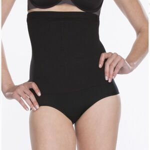 Assets Red Hot Label by Spanx Super Control High-Waist Panty Plus 6 Black NWT